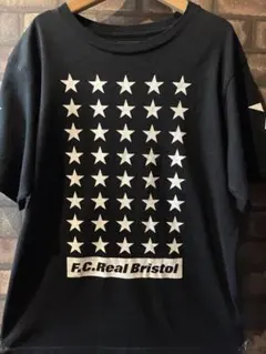 F.C.Real Bristol スター柄 Tシャツ ブラック soph.のサムネイル