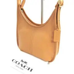 COACH ベージュ レザー ショルダーバッグ　C2265