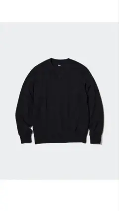 UNIQLO スウェットシャツ ガゼット XL ブラック　前モデル