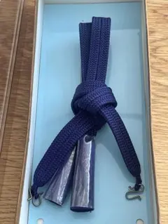 プ*★様 男性用　羽織紐　紺