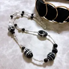 ビーズネックレス ロング