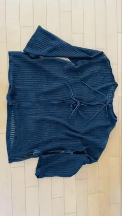 Kastane カスタネ カーディガン 長袖 カットレースカーディガン