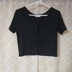 PAGEBOY 半袖 キラキラカットホック ラメ カーディガンのサムネイル