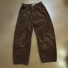 コーデュロイパンツ 茶色 ブラウン