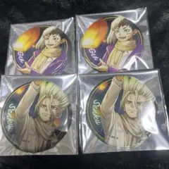 Dr.stone 描き下ろし　缶バッジ　石神千空&あさぎりゲン