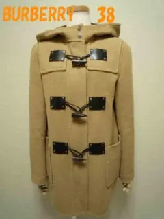 バーバリー ロンドン　フード付きダッフルコート 38