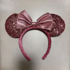 ミニーマウス風スパンコールカチューシャ