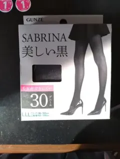 【未使用】SABRINA タイツ ブラック 30デニール L〜LL