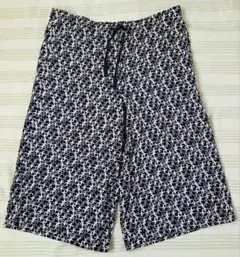 ユニクロ　リラコ　ステテコ　ルームウェア　M　ブラック系