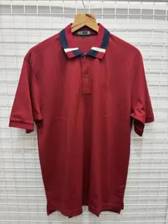 DAKS（ダックス）半袖ポロシャツ　ワインカラー　L 2606-372のサムネイル