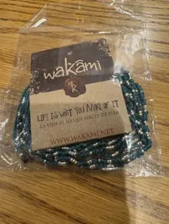 wakami スリップノットストランドブレスレット　ブルー　ターコイズ　ワカミのサムネイル