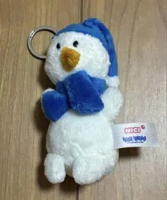 NICI ヴィレッジヴァンガード 雪だるま キーホルダー青色