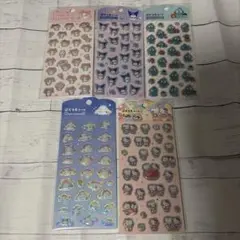 ぷくっとシール　サンリオ　5枚セット