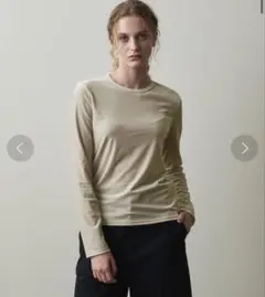 定価4.7万 Steven Alan ベルベットガウン ベロア カーキ steven alan - 定価4.7万 Steven Alan ベルベットガウン ベロア カーキ