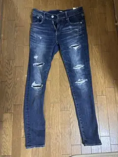 S*様 AZUL ダメージ加工 デニムジーンズ XS