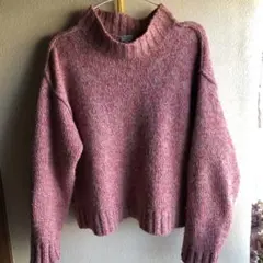 Paul Smith ピンク ハイネック ニット M
