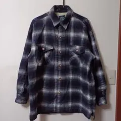 古着 ヴィンテージ メンズ ネルシャツ キルティング チェック L