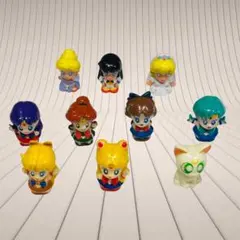 ★美少女戦士セーラームーン キューティーハニーF 指人形 ソフビ 10体セット