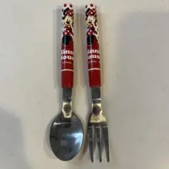 Disney ミニーマウス スプーン・フォークセット