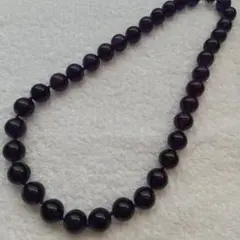 ネックレス　パープル　玉　パーティー