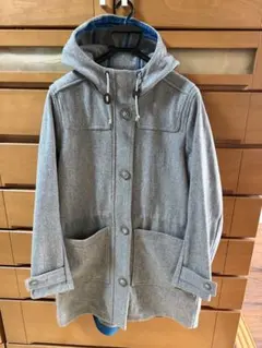 L.L.Bean グレーウールコート フード付き