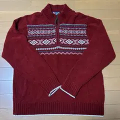 Chaps ハーフジップ ニット セーター M