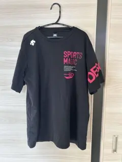 DESCENTE ブラックシャツ Lサイズ スポーツマジック