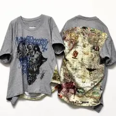 HIRO / 現KIDILL 再構築風 ビッグT 地図柄 スカル アーカイブのサムネイル