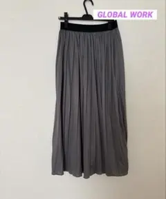 GLOBAL WORKグローバルワーク　プリーツロングスカート