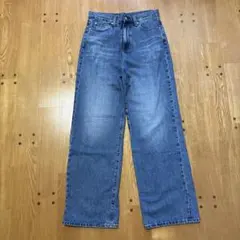 ユニクロ♡ワイドストレートジーンズ64BLUE