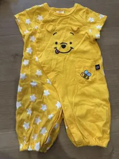【美品】BABYDOLL プーさん 星柄 ロンパース 80サイズ 2wayオール