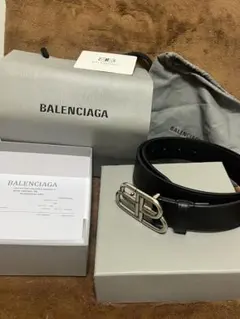 新品未使用】正規品BALENCIAGA バレンシアガ BBロゴ ベルト ピンク