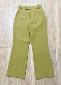 LOWRYS FARM　ツイルカラーフレアパンツ