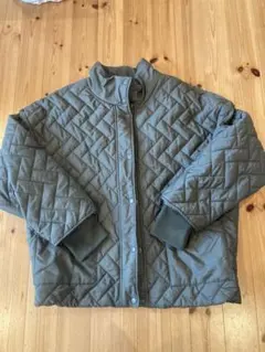 LULALA キルティングジャケット オリーブグリーン