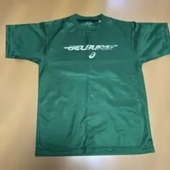 asics バスケットボール Tシャツ L 緑