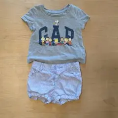 GAP スヌーピー Tシャツとショートパンツセット