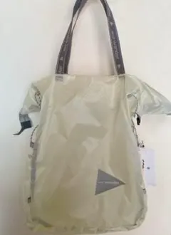 【美品】 and wander アンドワンダー シルトートバッグ