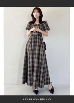herlipto Portofino Belted Check Dress - メルカリ