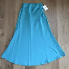 【新品】GRL グレイル　フレア　ロング　スカート fo1451 青　緑　S