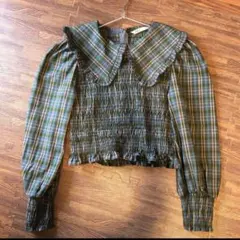 ZARA ピーターパンカラーブラウス