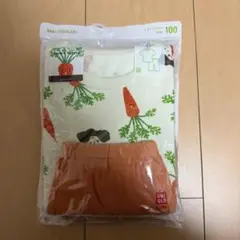 新品 UNIQLO ベビー パジャマ 100cm にんじん柄 ユニクロのサムネイル