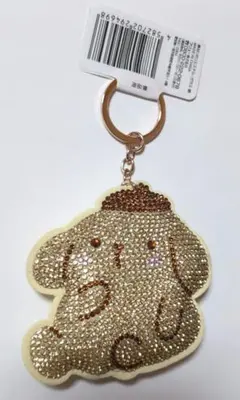 サンリオキャラクターズ ラインストーンキーホルダー　 ポムポムプリン 非売品