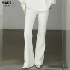 新品タグ付きダークエンジェル　フレアパンツ ダンボールニット　　ホワイト