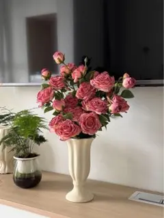 ミニ薔薇 24本 A-38121 asca A-36035 クリームピンク/A-35081 即日☆【造花】アスカ/ローズバンチ(1束3本) 3本 花束・アレンジメント