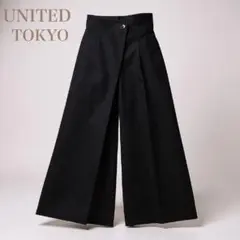 UNITED TOKYO　HAKAMA　タックワイドパンツ　S　ブラック