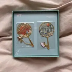 金属製しおり 2個セット 日本と上海デザイン