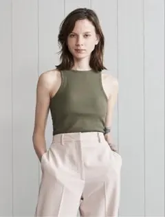 H BEAUTY&YOUTH リブアメリカンスリーブタンクトップのサムネイル