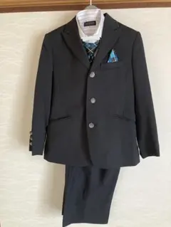 TK SAPRID 黒 ストライプ スーツ 120