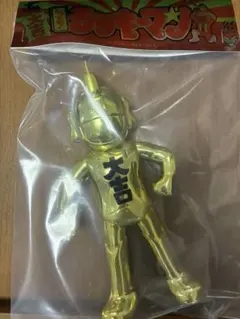とっても！ ラッキーマン ソフビ メタリック ゴールド - メルカリ