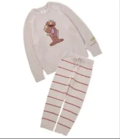 ジェラピケ セサミ モチーフJQDプルオーバー&ロングパンツセット Mサイズ